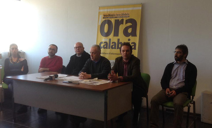 Conferenza Stampa L'Ora della Calabria il 25 aprile 2014