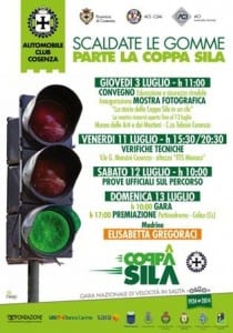 Il manifesto della XXXVI edizione della Coppa Sila - Riparte la Coppa Sila con partenza da Spezzano Piccolo