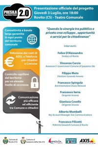 Locandina Presentazione Progetto Presila 2.0