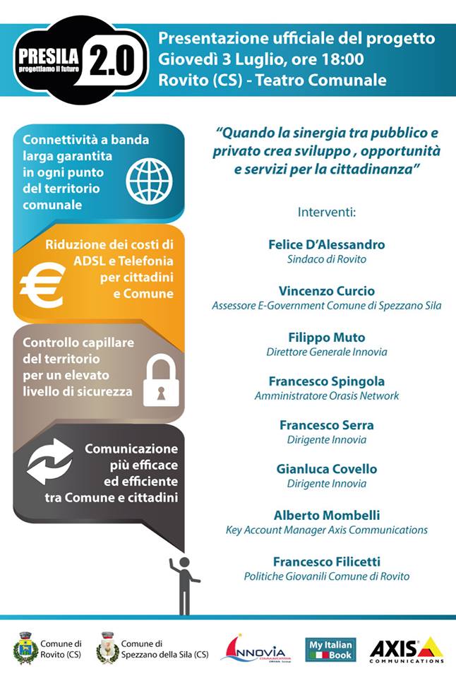 Locandina Presentazione Progetto Presila 2.0