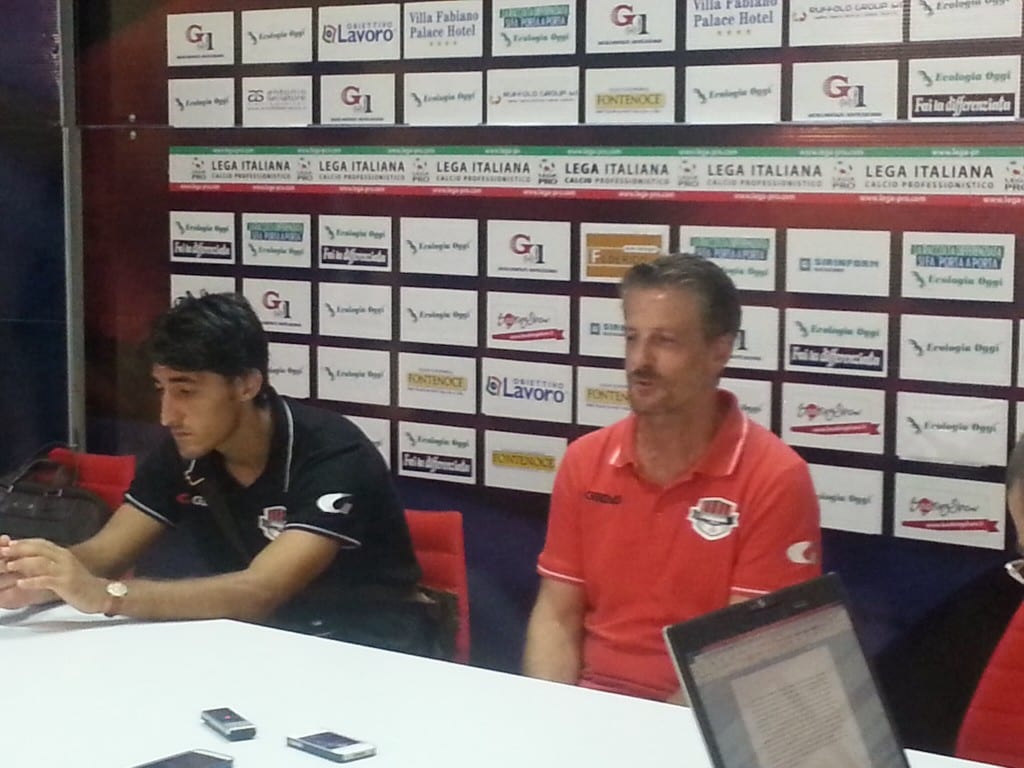 mister Brescia e capitan Agnelli del Foggia