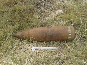 Residuati bellici rinvenuti a Corigliano, artificieri al lavoro