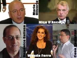 Elezioni Regionali Calabria: Mario Oliverio, Cono Cantelmi, Wanda Ferro, Nico D'Ascola, Domenico Gattuso
