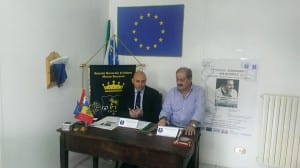 Paolo Trotta e Pasquale Arnone durante la conferenza stampa di presnetazione dell'evento