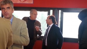 Il presidente Foti e Guarascio presenti in tribuna
