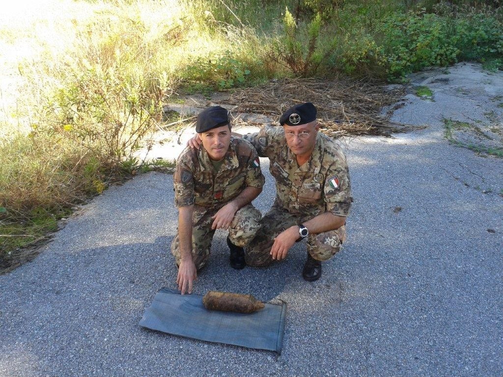 Pericoloso ordigno bellico rinvenuto a Vibo Valentia