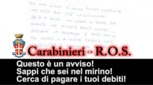 avviso estorsione