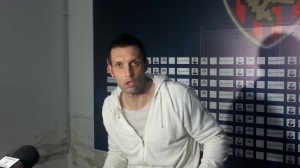 Il neo attaccante rossoblù Alessandro Cesca