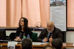 LA PROFESSORESSA PATRIZIA PIRO E IL RETTORE CRISCI DURANTE IL SEMINARIO