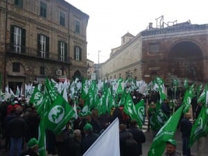 Confagricoltura Calabria e Cia alla manifestazione voluta da Agrinsieme a Catanzaro del 26 febbraio 2015