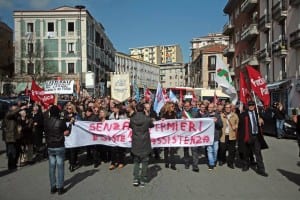Manifestazioni medici e paramedici all'Annunziata di Cosenza