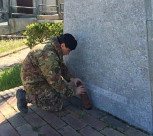 Intervento Artificieri della Manes di Castrovillari a Motta San Giovanni (Rc)