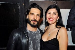 Marco Bocci con la bella presentatrice Paola Emanuele