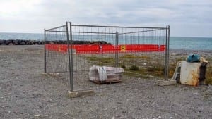 Eternit rinvenuto sulla spiaggia di Coreca