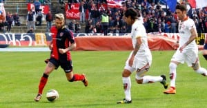 Nella foto: Marco Criaco in azione contro il Lecce