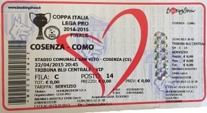 Biglietto Finale Coppa Italia Lega Pro Cosenza-Como
