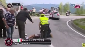 Pozzovivo a terra soccorso prontamente
