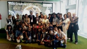 I ragazzi di San Benedetto all'Expo 2015, vincitori del concorso "ragazzi in aula"