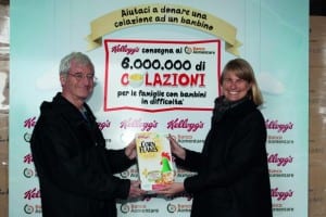 Dalla Kellogg 185.000 colazioni in Calabria attraverso il banco alimentare 