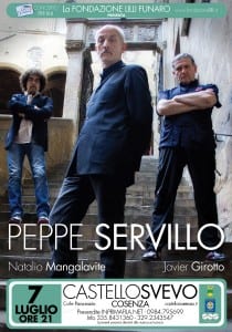 Peppe Servillo, Javier Girotto e Natalio Mangalavite, al "concerto per Lilli"