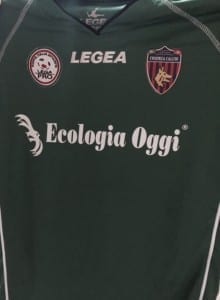 Maglia Verde che sarà indossata dal Cosenza calcio nella sfida Vicenza-Cosenza