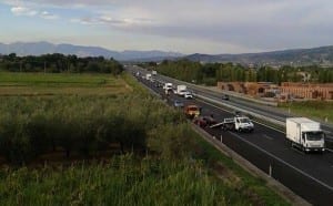 Incidente stradale sulla A3 fra gli svincoli di Rende e Montalto Uffugo