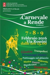 Carnevale a Rende - locandina