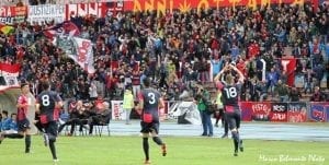 La Mantia esulta dopo il rigore decisivo