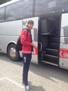 Tedeschi sul pullman per Andria