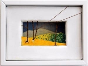 Marta Cerminara, I luoghi dell'anima, 15cm x 20cm x 7cm, tecnica mista su tela, 2015