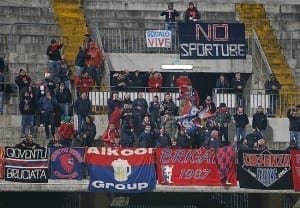 i cosentini presenti a Benevento nella partita di andata finita 0a0