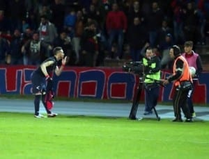 Cavallaro esulta dopo il goal