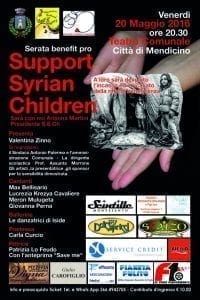 Mendicino, il 20 maggio serata di beneficenza Pro "Support Syrian Children"