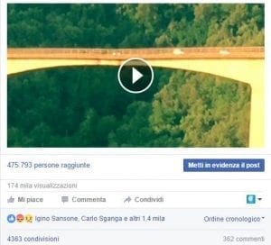 Video realizzato da Alessia Principe e diffuso dalla pagina FB "Cosenza"