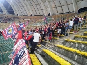 i tifosii del Cosenza presenti al San Nicola