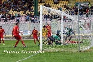 il goal di Arrighini lo scorso anno a Catanzaro
