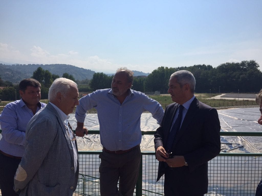 Il Sindaco di Rende Marcello Manna in visita al Parco Acquatico