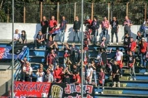 I tifosi del Cosenza presenti in quella amara trasferta