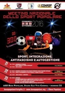 Meeting Nazionale dello Sport Popolare, a Cosenza dal 21 al 23 ottobre