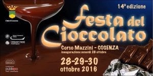 Ufficializzate le date della XIV Festa del Cioccolato a Cosenza