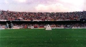 La muraglia rossoblu al Via del Mare (1991/1992)