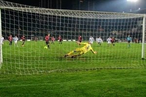 Il rigore trasformato da Vutov