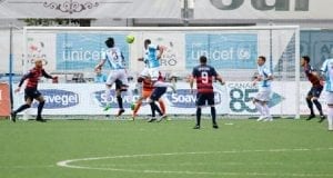 Il gol vittoria di Ayina (photo Capitone-DiCampi)