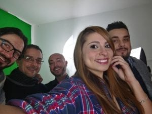 Selfie del mister con la redazione di Lupi Si Nasce