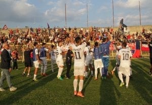 La festa dopo il derby del 28 Agosto 2016