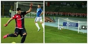 La sequenza dell'eurogol di Corsi nel match della scorsa stagione