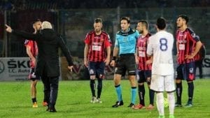 La sceneggiata del presidente Lombardi nella partita dell'anno scorso