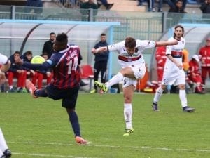 Il gran gol contro la Vibonese (photo Il Cosenza.it)