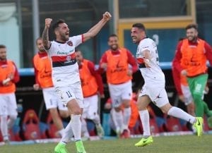L'esultanza di Statella e Letizia, migliori in campo di giornata (photo Sergi)