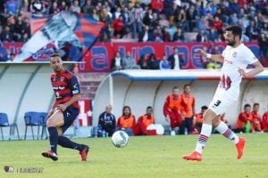 Mendicino in azione contro il Foggia (photo IlCosenza.it)
